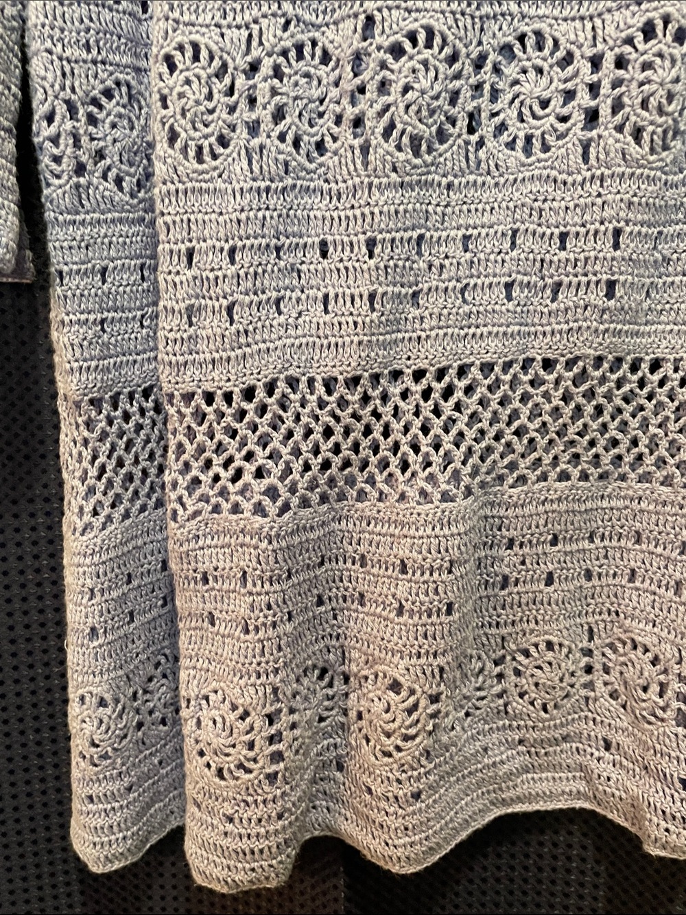 Country Blue Crochet Swim Coverup Tunic - Brand Unknown - Picture 12 of 16